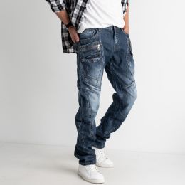 1295-4 MIGACH джинсы мужские серо-синие котоновые (7 ед. размеры: 28.29.30.31.32.33.34) фото