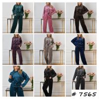 7565 # выбор цвета женский спортивный костюм (велюр, 4 ед, размеры норма: 44, 46, 48, 50) выдача на следующий день фото