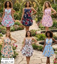 1133-99  # микс цветов женский сарафан (стрейч коттон, 10 ед, размеры норма: 46-48 универсальный) выдача на следующий день фото