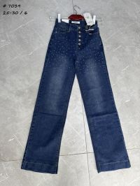 7039 # синие женские джинсы (New Jeans, стрейч коттон, 6 ед, размеры норма: 25-30) выдача на следующий день фото