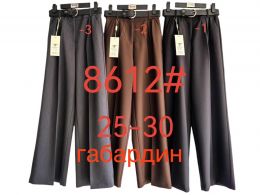 купить 8612 # УТОЧНЯЙТЕ ЦВЕТ ВО ВРЕМЯ ЗАКАЗА женские брюки (FUDEYAN, габардин, 6 ед. размеры норма: 25. 26. 27. 28. 29. 30) выдача на с оптом