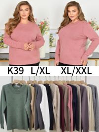 0039* мікс кольорів жіночий светр (5 од., розміри напівбатал: L-2XL) видача наступного дня фото