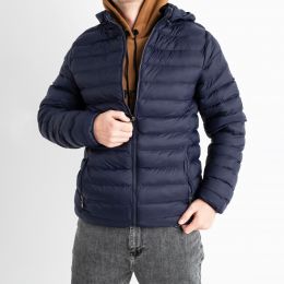 11002-21 СИНЯЯ куртка мужская на синтепоне (4 ед. размеры:.S.M.L.XL) фото