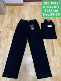 0253-3 # черные женские джинсы (Relucky, стрейч коттон, 6 ед, размеры норма: 25-30) выдача на следующий день фото