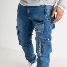 8320 FANGSIDA джинсы мужские синие стрейчевые (8 ед. размеры: 28.29.30.31.32.33/2.34) фото