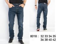 8018 # синие мужские джинсы (стрейч-коттон, 8 ед, размеры полубатал: 32, 33, 34, 35, 36, 38, 40, 42) выдача на следующий день фото