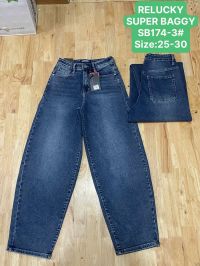 0174 # синие женские джинсы (Relucky, стрейч коттон, 6 ед, размеры норма: 25-30) выдача на следующий день фото