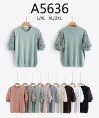 5636 # микс цветов женский свитер (Kiss me, 10 ед, размеры батал: L-2XL) выдача на следующий день фото