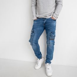 8314 FANGSIDA джинсы мужские синие стрейчевые (8 ед. размеры: 27.28.29.30.31.32.33.34) фото
