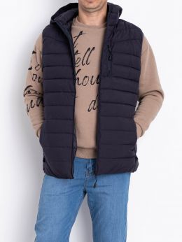 0205-22 синяя мужская жилетка (синтепон, 5 ед. размеры батал: 5XL. 6XL. 7XL. 8XL. 9XL) фото