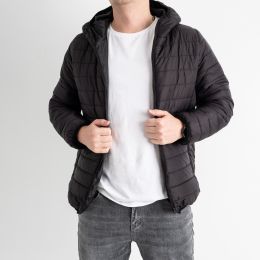 0406-1 ЧЕРНАЯ куртка мужская на синтепоне ( 5 ед. размеры: XL.2XL.3XL.4XL.5XL) фото