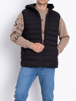 0205-21 черная мужская жилетка (синтепон, 5 ед. размеры батал: 5XL. 6XL. 7XL. 8XL. 9XL) фото