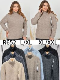 0652 # микс цветов женский свитер (Kiss me, кашимир, 10 ед, размеры полубатал: L/XL-XL/2XL) выдача на следующий день фото