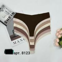 купить 8123# микс цветов женские безшовные трусы танга (хлопок, эластан, 18 ед, размеры норма: S. M. L) выдача на следующий день оптом