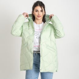 9825-72* салатовая женская куртка (натуральный пух, 6 ед. размеры норма: M. L. XL. 2XL. 3XL. 4XL) выдача на следующий день фото
