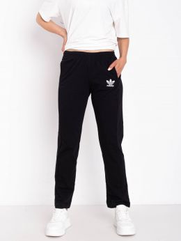 9095-1 черные женские спортивные штаны (5 ед. размеры норма: S. M. L. XL. 2XL, маломерят на один размер) фото