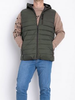 0205-27 хаки мужская жилетка (синтепон, 5 ед. размеры батал: 5XL. 6XL. 7XL. 8XL. 9XL) фото