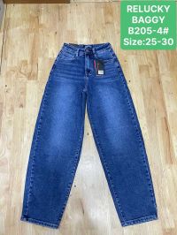 0205-4 # синие женские джинсы BAGGY (Relucky, стрейч коттон, 6 ед, размеры норма: 25-30) выдача на следующий день фото