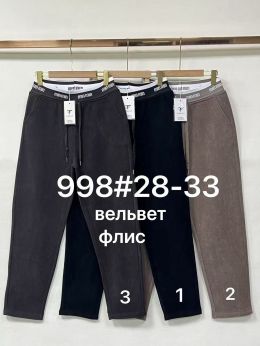 0998 # выбор цвета женские вельветовые штаны на флисе (Fudeyan, 6 ед, размеры полубатал: 28-33) выдача на следующий день фото