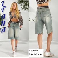 купить 0447 # серые женские джинсовые шорты (Liana, стрейч коттон, 6 ед, размеры норма: 25-30) выдача на следующий день оптом