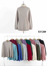 3128  микс цветов женский свитер (5 ед, размеры батал: xl-3xl) фото