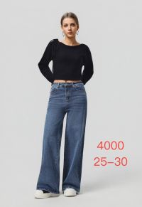 4000 # синие женские джинсы (New Jeans, стрейч коттон, 6 ед, размеры норма: 25-30) выдача на следующий день фото