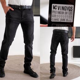 купить 8059-3 * темно-серые мужские джинсы (VINGVGS, стрейчевые, 8 ед. размеры норма: 28. 29. 30. 31. 32. 33. 34. 36) выдача на следующ оптом
