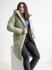 3701-724 зеленая женская куртка (синепон, 4 ед. размеры полубатал: L. XL. 2XL, 3XL) фото