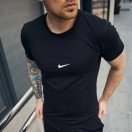 4735-1 черная мужская футболка (4 ед. размеры норма: M. L. XL. 2XL) фото