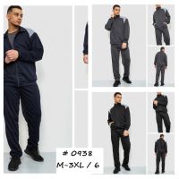 0938# микс цветов мужской спортивный костюм (двунитка, 6 ед, размеры норма: M-3XL) выдача на следующий день фото