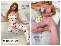 0102-99# выбор цвета женская пижама (рубчик, 5 ед, размеры норма: S-XL) выдача на следующий день фото