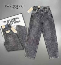 7058 # серые женские джинсы (Vindasion, стрейч коттон, 6 ед, размеры норма: 25-30) выдача на следующий день фото