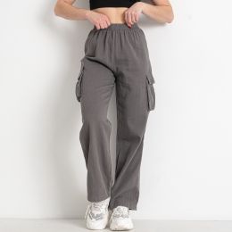 16153-6* серые женские брюки (лён, 4 ед. размеры норма: S. M. L. XL) выдача на следующий день фото