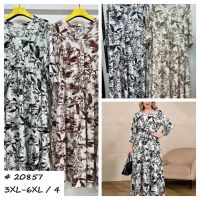 20857 # выбор цвета женское платье (штапель, 4 ед, размеры батал: 3XL-6XL) выдача на следующий день фото