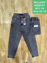 0011-1# серые детские джинсы relucky (стрейч-коттон, 6 ед, размеры детские: 10-15) выдача на следующий день фото