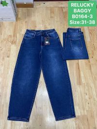 0164-3 # синие женские джинсы (Relucky, стрейч коттон, 6 ед, размеры батал: 31-38) выдача на следующий день фото