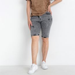 0805-1 серые женские джинсовые шорты (NEW JEANS, стрейчевые, 8 ед. размеры полубатал: 29. 30. 31. 32. 33. 34. 36. 38) фото