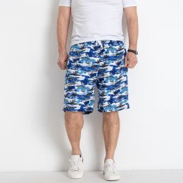 6808-22 голубые мужские пляжные шорты (5 ед. размеры батал: 6XL. 7XL. 8XL. 9XL. 10XL) фото