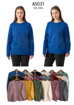 купить 5031* микс цветов женский свитер (Kiss me, 10 ед, размеры батал: 2XL-3XL) выдача на следующий день оптом