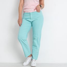 2668-824-3 бирюзовые женские джинсы (RICHONE, 6 ед. размеры полубатал: 28. 29. 30. 31. 32. 33) фото