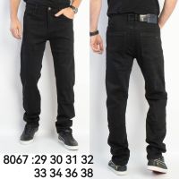 8067 # черные мужские джинсы (стрейч-коттон, 8 ед, размеры норма: 29, 30, 31, 32, 33, 34, 36, 38) выдача на следующий день фото