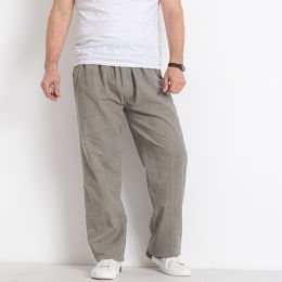 15451-77* зеленые мужские штаны (лен, на резинке, 10 ед. размеры батал: XL-5XL, дублируются) выдача на следующий день  фото
