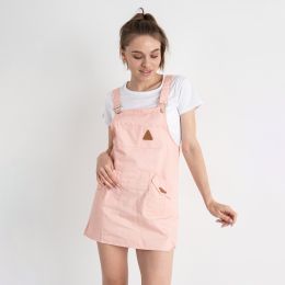 0838-6 * пудровый женский комплект из сарафана и футболки (XINYUE, коттон, 5 ед. универсальный размер норма: 42-48) выдача на сл фото