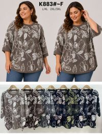 0883 # микс цветов женский свитер (Kiss me, кашимир, 10 ед, размеры батал: L/XL-2XL/3XL) выдача на следующий день фото
