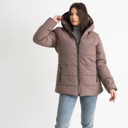 0077-2 бежевая женская куртка (5'TH AVENUE, флисовая подкладка, 3 ед. размеры полубатал: 48. 50. 52) фото
