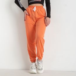 8244-8 оранжевые женские спортивные штаны (двунитка, 4 ед. размеры полубатал: 46. 48. 50. 52) фото