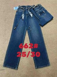 0662 # синие женские джинсы (Liana, стрейч коттон, 6 ед, размеры норма: 25-30) выдача на следующий день фото