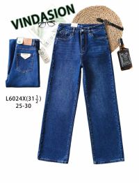 купить 6024 # синие женские джинсы (VINDASION, 6 ед. размеры норма: 25-30) выдача на следующий день оптом