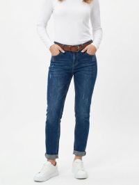 4009 синие женские джинсы (стрейч коттон, 6 ед размеры норма: 25, 26, 27, 28, 29, 30) фото