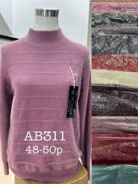 0311 # микс цветов женский свитер (кашемир, 10 ед, размеры батал: 48-50 универсальный) выдача на следующий день фото